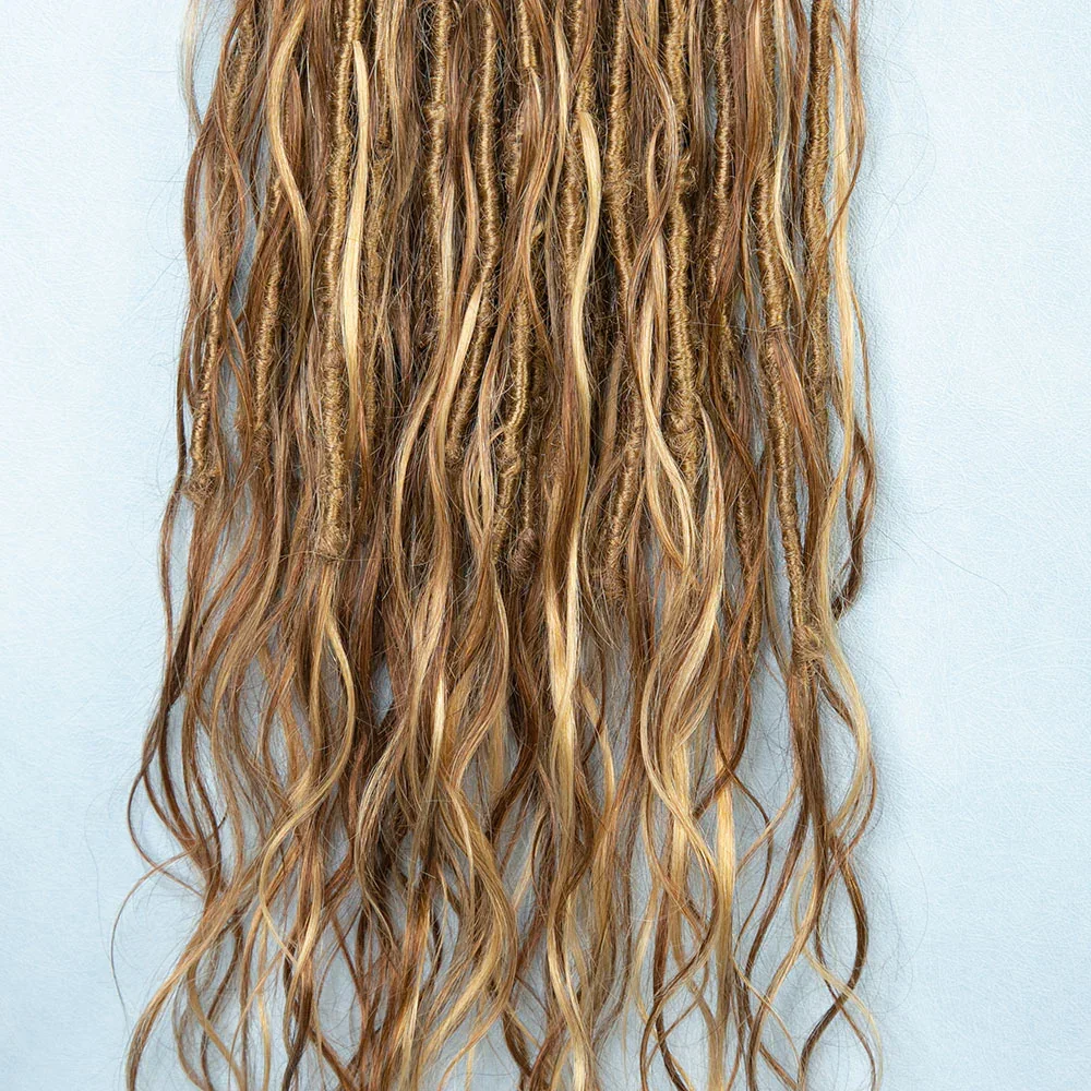 Смешанный # 27/30 Цвет Goddess Locs Вязаные крючком волосы Предварительно заплетенные