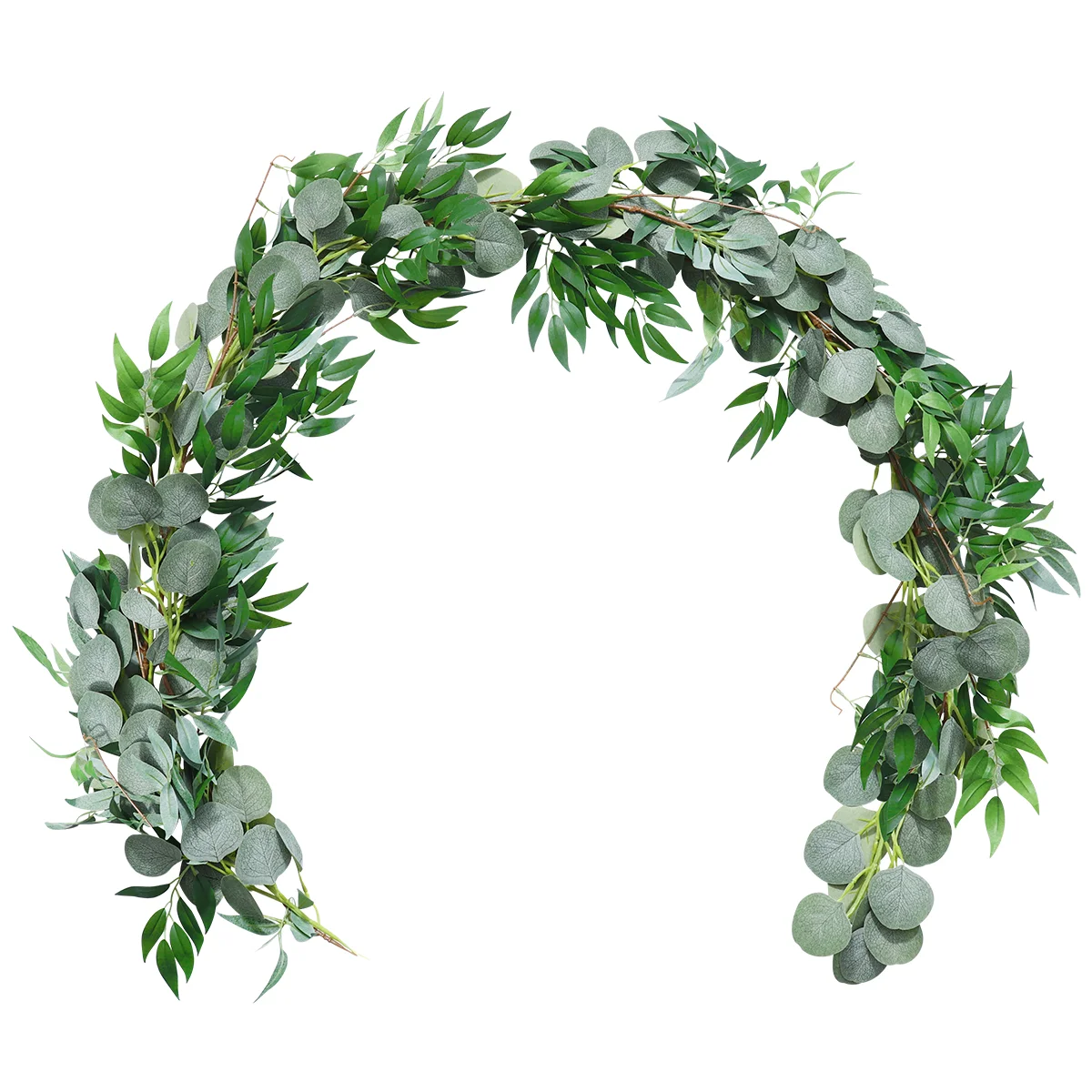 

Eucalyptus Garland Leaves Wedding Faux Greenery Arch Decoration Silk Backdrop Artificial Handmade Vines Christmas Wreath Vine