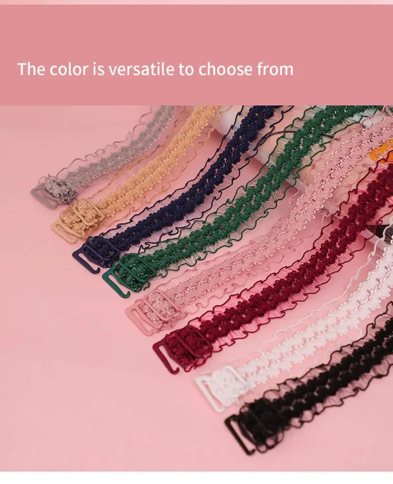 Бюстгальтер женский кружевной с бретелями эластичный регулируемый нескользящий