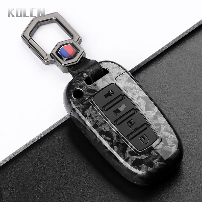 

Чехол для автомобильного ключа из АБС-пластика из углеродного волокна для Hyundai IX35 Elantra Sonata 8 9 для Kia Sportage K5 K2 Sorento Optima Forte Shell Fob