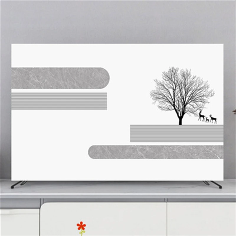 

На заказ 32 " - 85" дюймов декоративная крышка капота для экрана LCD TV PC пейзаж Геометрия лося перо