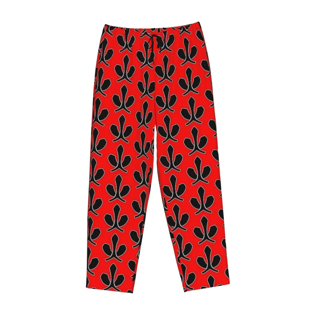 Фото Красные женские домашние брюки Samurai Red, свободного кроя, в стиле Power R-Ranger, пижамные штаны, нижняя часть домашней пижамы №1