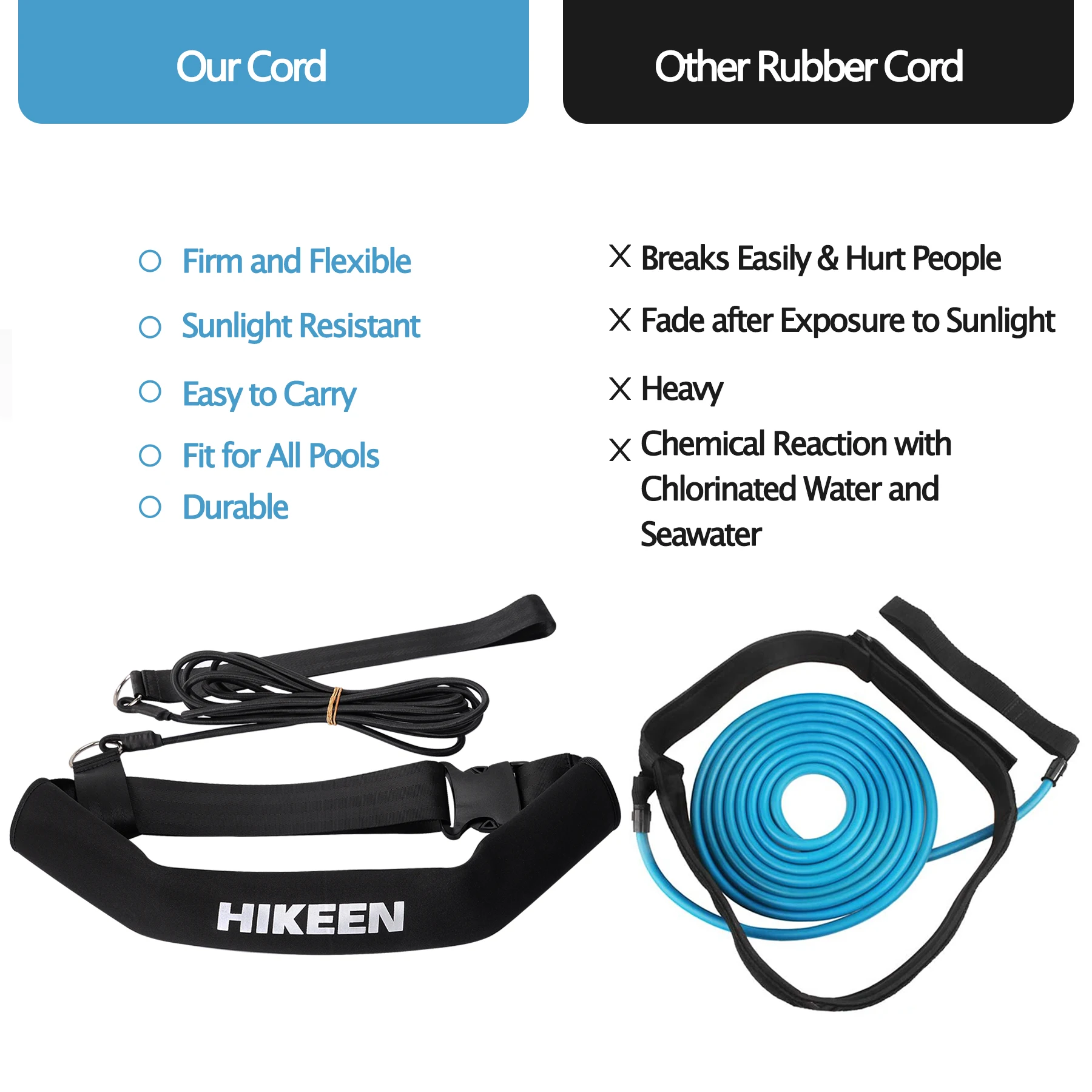 Регулируемый аксессуар для плавания эластичный резиновый ремень 4 м детей