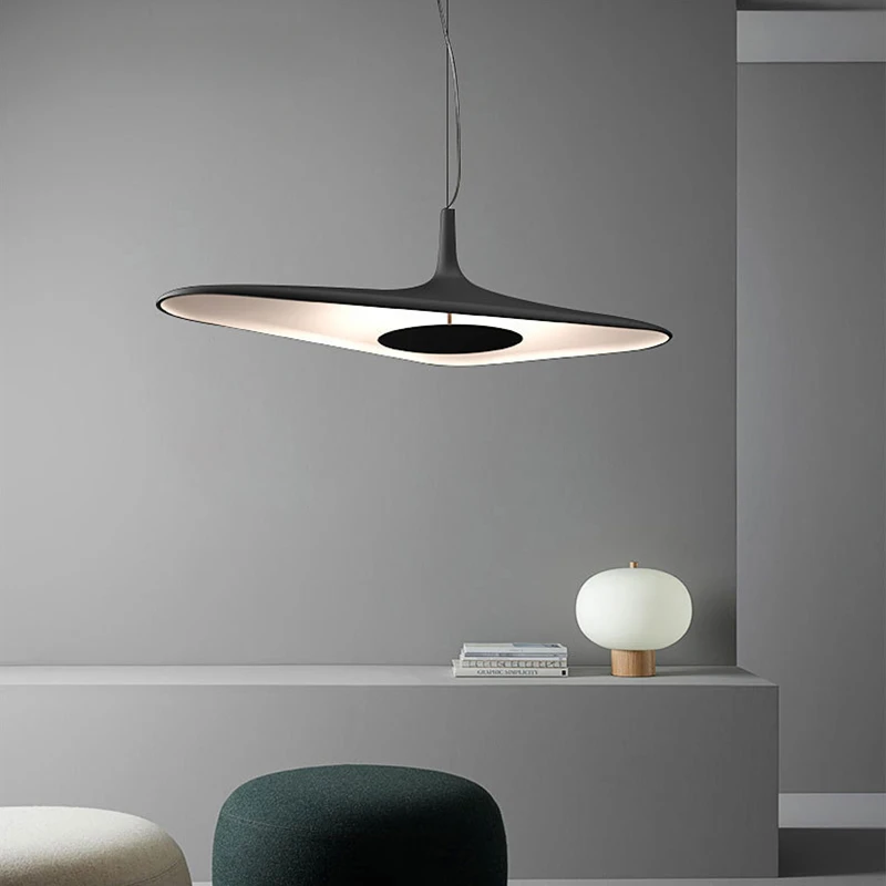 

Chandeliers Led Art Pendant Lamp Room Decor Nordic Minimalism Hanging Italian Design Suspend Bar Restaurant Fixtures Light