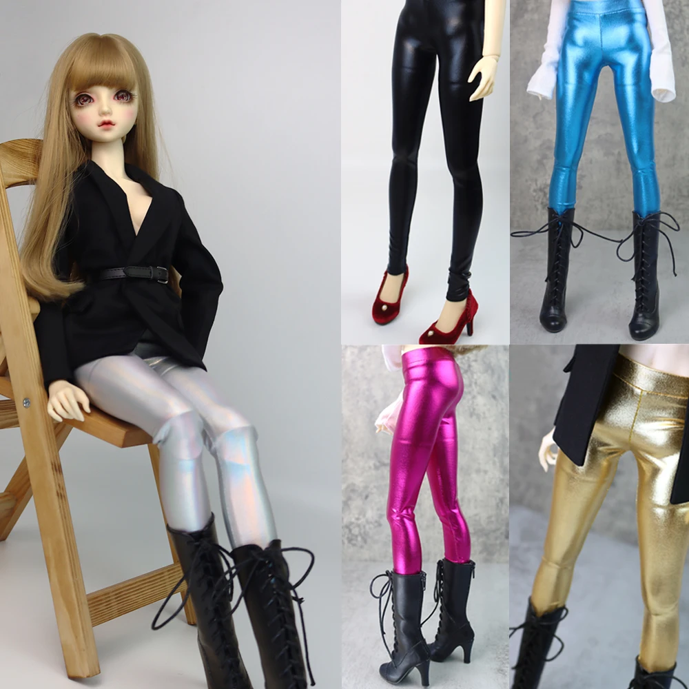 

Fits 1/3 1/4 1/6 Uncle DD SD YOSD MYOU BJD Doll clothes Fashion Candy colors Slim Leather Pants