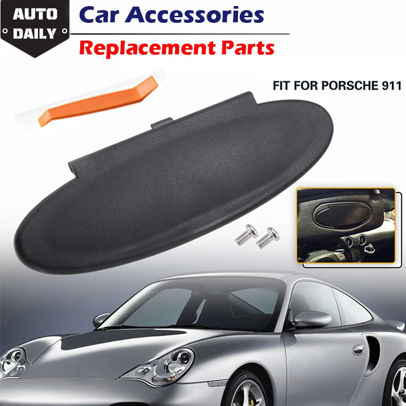 

Fit For Porsche 911 986 987 996 997 Boxster Cayman Car Sun Visor Vanity Mirror Decor Cover Black Housing Car Accessorie