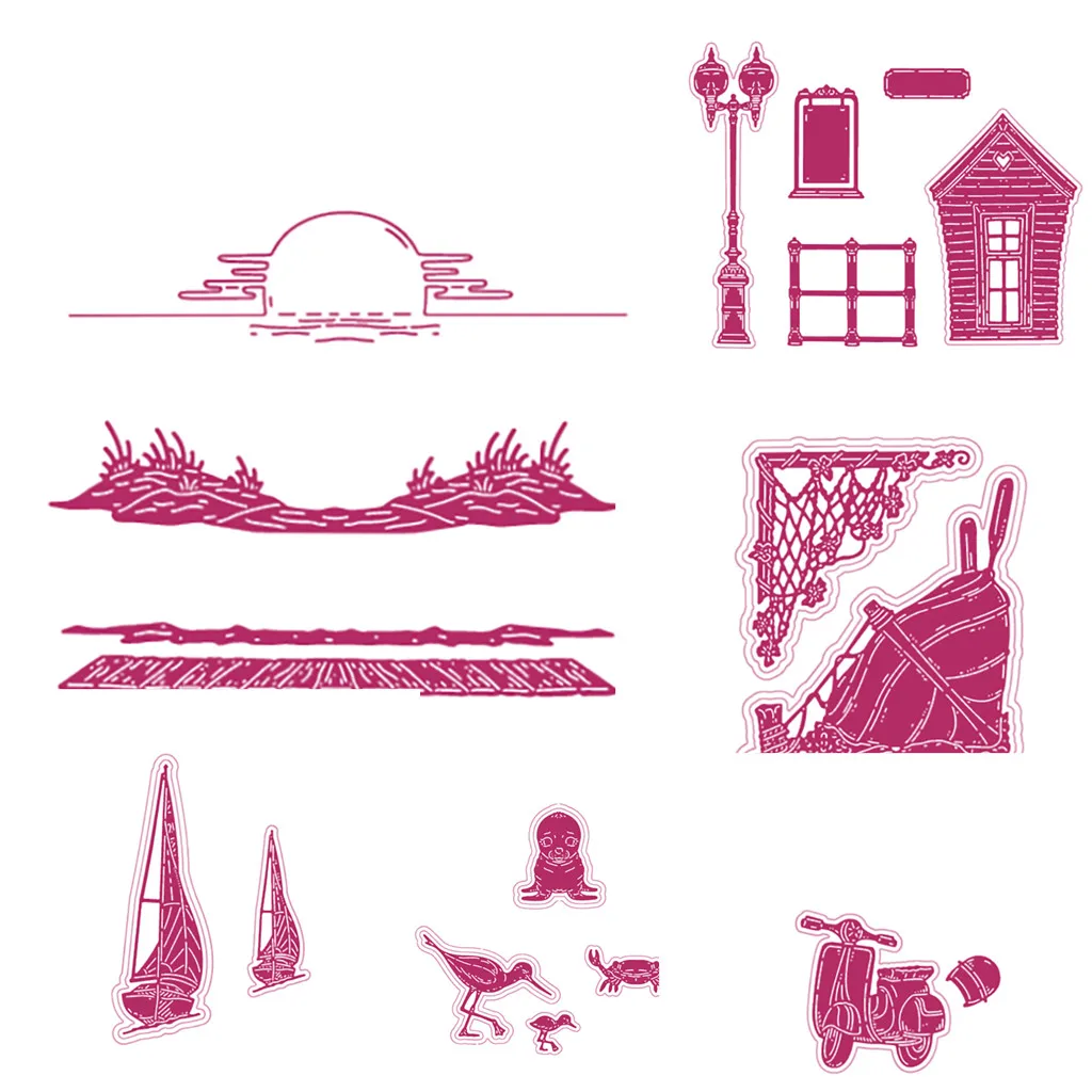 

Red Series2022 New Metal Cutting Dies Cut DIY Scrapbooking Paper Craft Handmade Make Album Card Punch Art Embossing Template