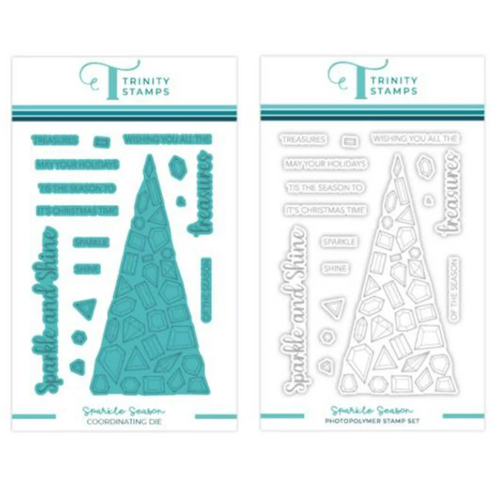 

Diy Scrapbook Decoration Embossing Molds New Christmas Arrival Metal Cutting Dies Made Album Card Sparkle Season Silicone Stamps