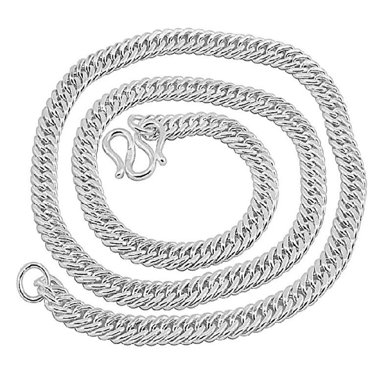

DIWENFU 925 Sterling Silver Collares Mujer 45-55 Cm Necklaces for Fine Bijoux Femme Silver 925 Jewelry Naszyjnik Necklace Men