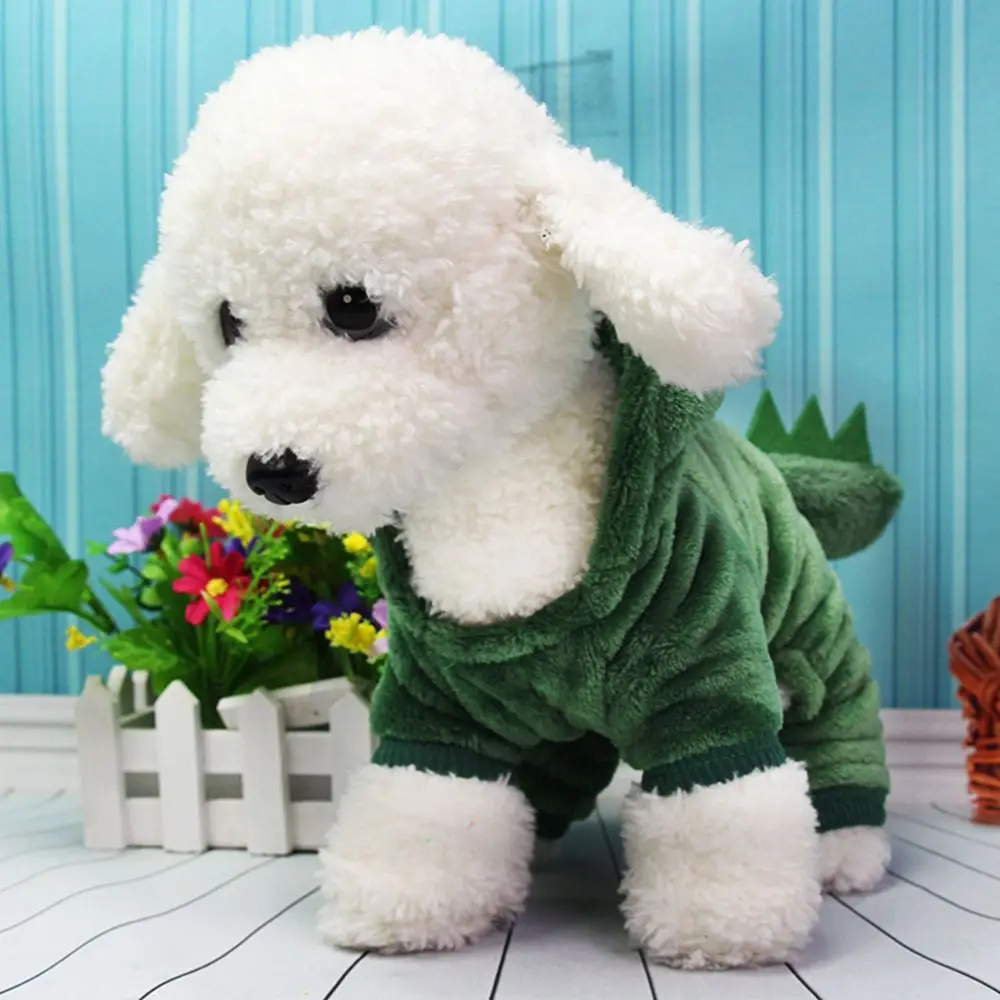 

Cotton Cute for Dogs Hoodies Costume Green Dinosaur Pullovers Dog Clothes Pet Supplies Dog Costume Pet Clothes