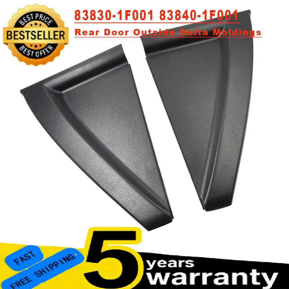 

Car Door Outside Delta Moldings Triple-Cornered Trim Cover 83830-1F001 83840-1F001 For Kia Sportage 2005 2006 2007 2008-2010