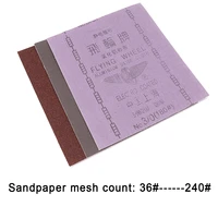 1pcs 220x270mm sandpaper for metal woodworking polishing 4680120150180240 grit alumina semi resin abrasive cloth