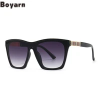 boyarn oculos modern retro trend flat top scotch sunglasses luxury brand design street photos ins eyewear sunglasses