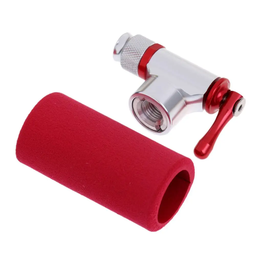 

Tire Air CO2 Inflator Head Pump Valve with Insulated Sleeve Set