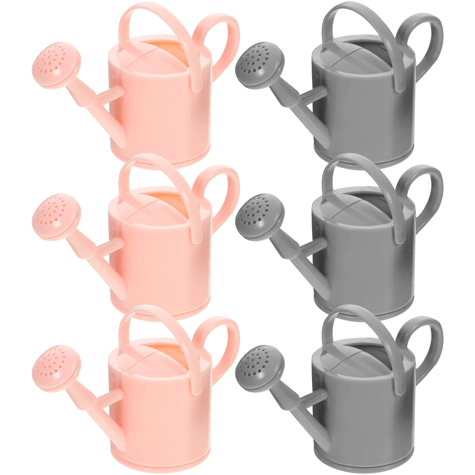 

6Pcs Mini Plastic Watering Cans Fake Kettle Model Miniature Handheld Watering Pots Photo Props