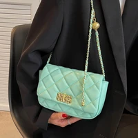 flap small chain crossbody messenger bag 2022 summer fashion luxury designer brand womens pu leather shoulder bags handbags pur