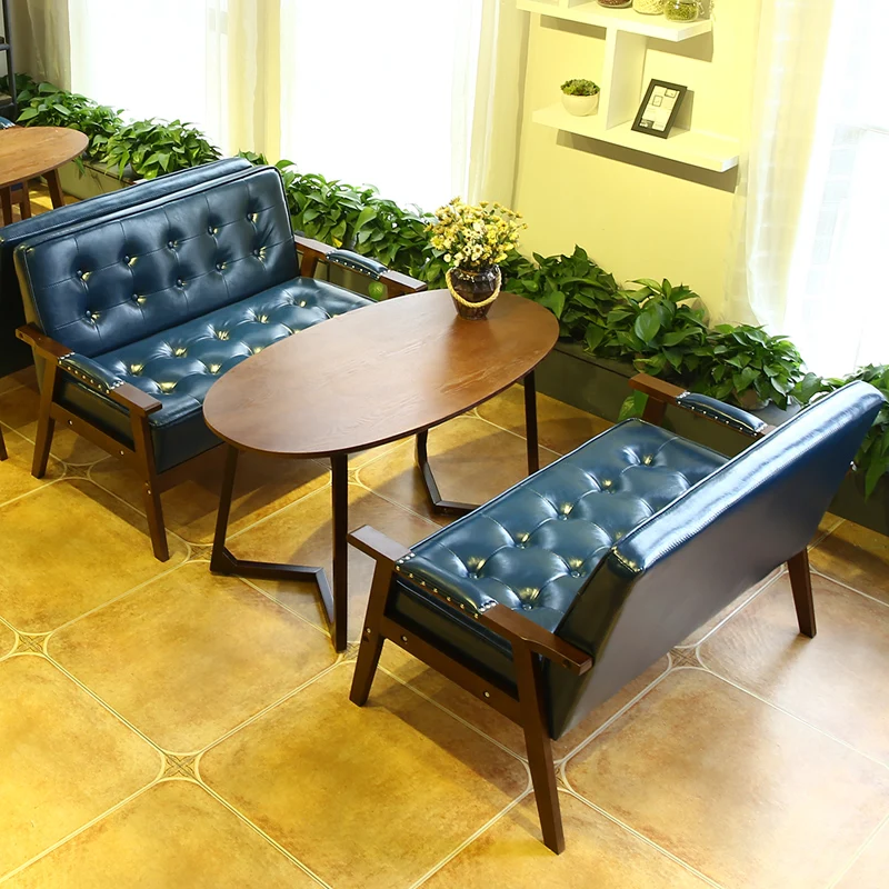 

Card seat sofa coffee shop simple double western restaurant bar milk tea dessert shop reception negotiation chair