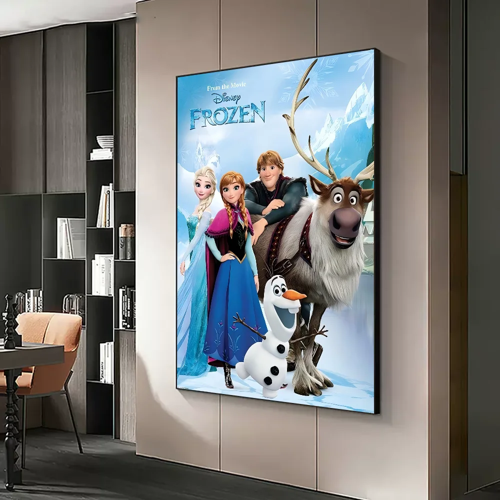 Anime Frozen Posters Sticky Whitepaper Sticker DIY Room Bar Cafe Kawaii Decor