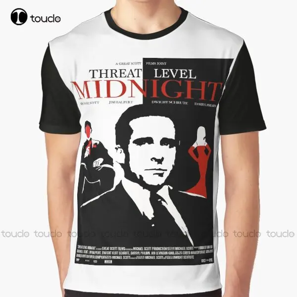 

The Office: Threat Level Midnight Movie Poster Graphic Michael Scott T-Shirt Digital Printing Tee Shirts Streetwear Xxs-5Xl