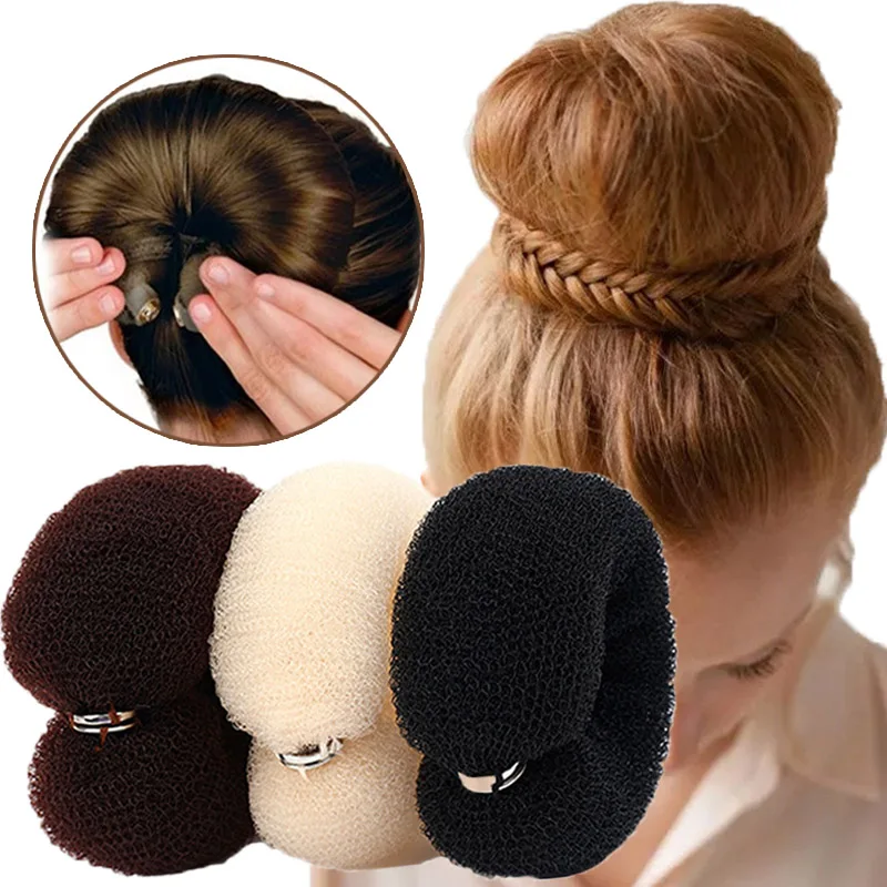 

Fashion Hair Bun Maker Donut Magic Roll Foam Sponge Big Ring Women Hair Styling DIY Tools Headdress Hairstyle Hair Accessories