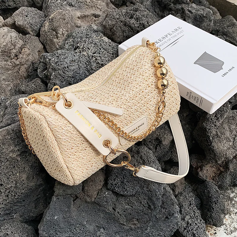 

Cylinder Women's Summer New Korean Style Fashion Simple Chain Western Style All-Matching Shoulder Messenger Bag