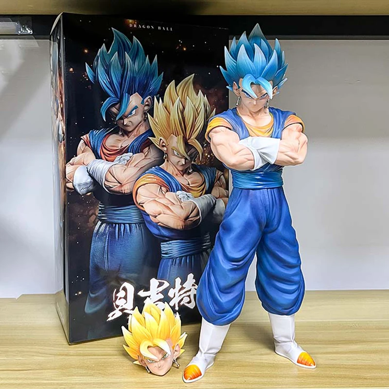 Фигурка Dragon Ball Z Vegetto с двумя головками аниме DBZ Gogeta Figuras 30 см фигурка манги GK статуя