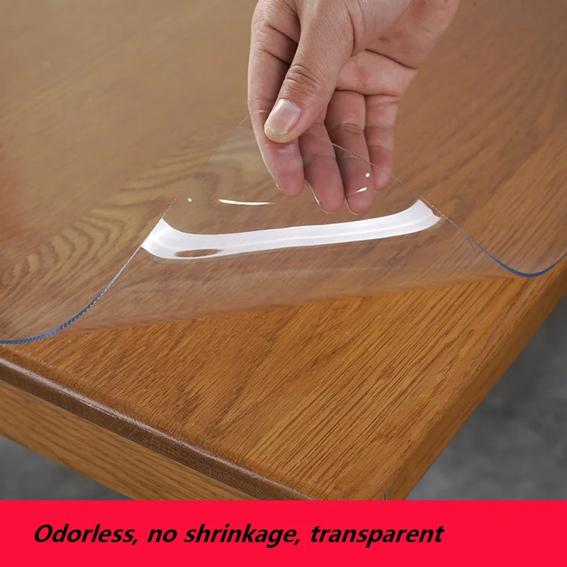 

Transparent matte pvc soft glass tablecloth waterproof and oil-proof tea table mat crystal soft board white table cloth