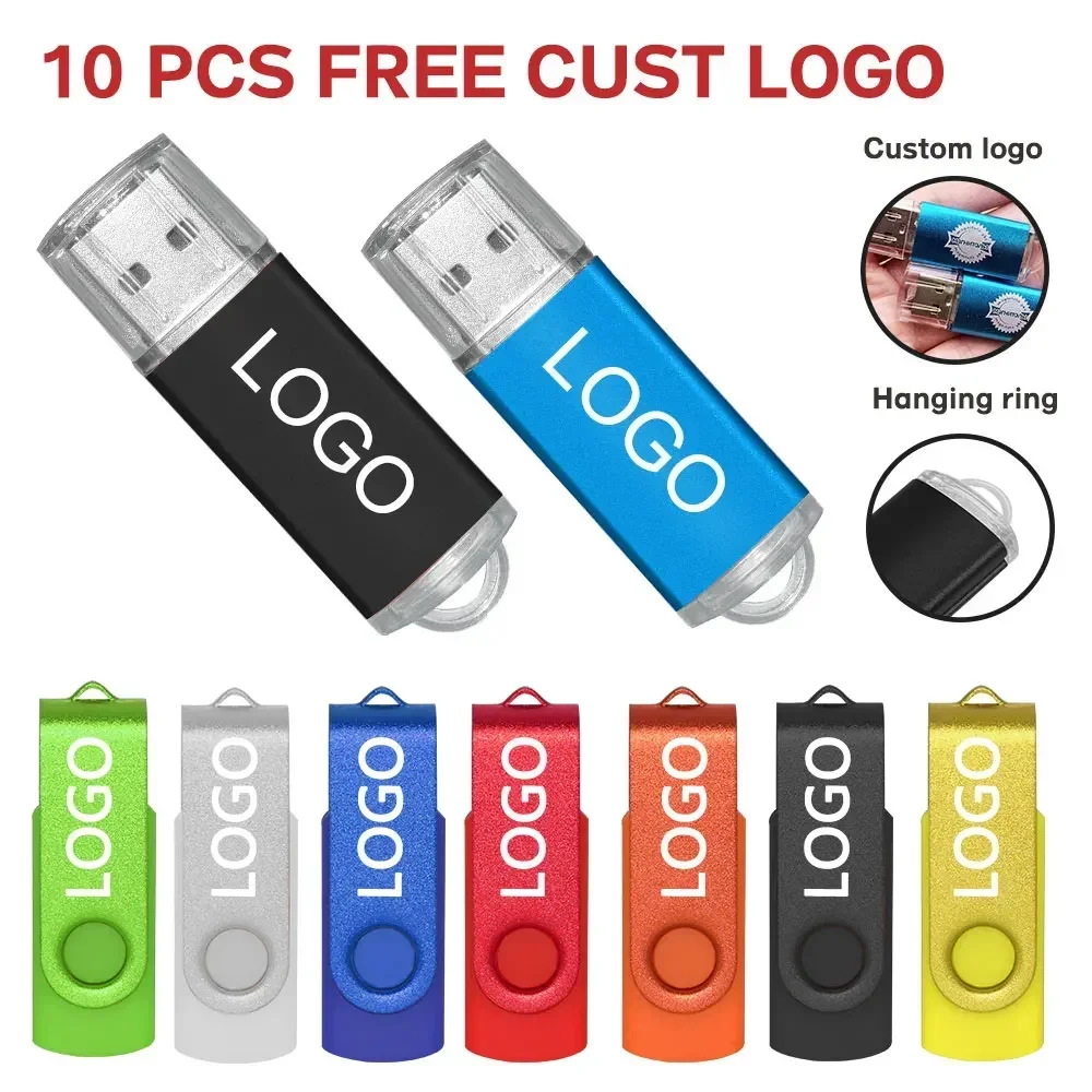

10 шт./партия, USB 2,0 флеш-накопитель, 8 ГБ, 16 ГБ, 32 ГБ, 64 ГБ