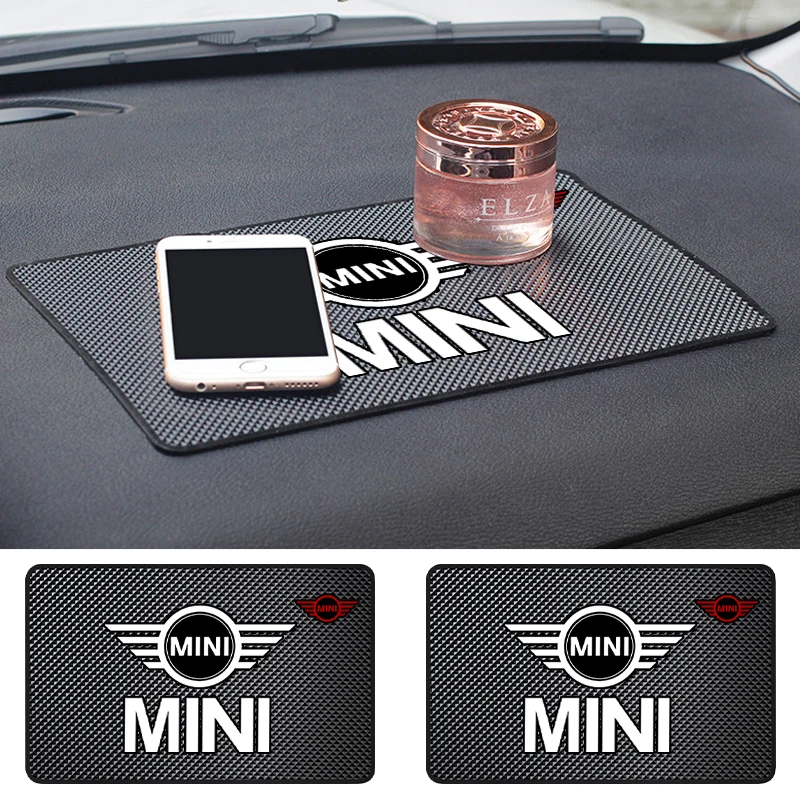 Автомобильный нескользящий коврик с логотипом для BMW MINI COOPER R56 R55 R60 R61 Countryman F55 F56 F60 C Clubman R57 R58 R59 S JCW, автомобильные аксессуары