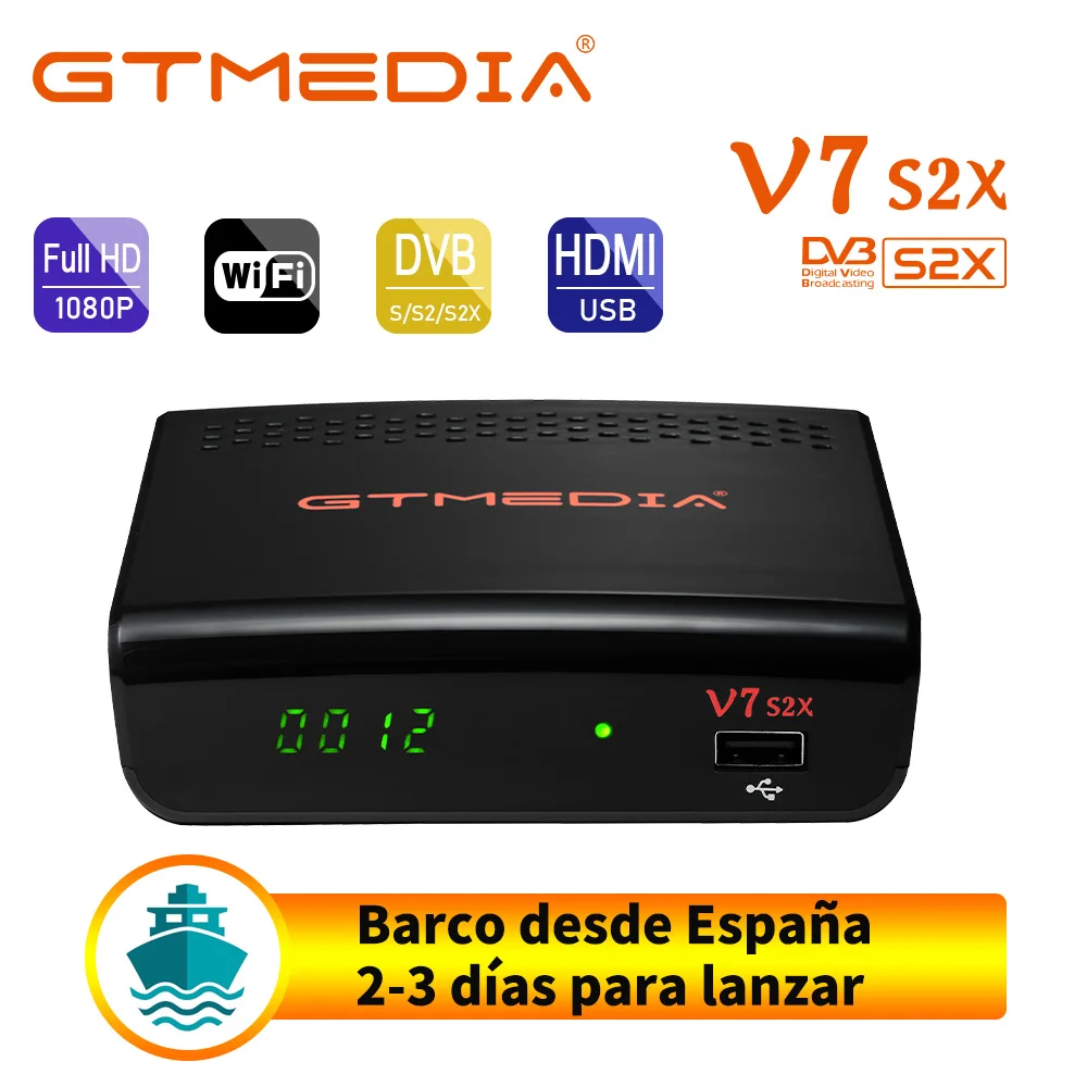 

GTMedia V7S2X Satellite TV Receiver DVB-S2 S2X Full 1080P With USB WIFI Youtube T2-MI EPG ACM VCM PK Freesat V7S HD Set top box