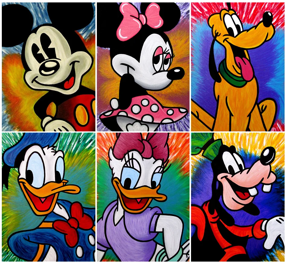 

5D DIY Disney Diamond Painting Minnie Mickey Mouse Donald Duck Diamond Embroidery Mosaic Cross Stitch Kits Home Decor Kids Gift