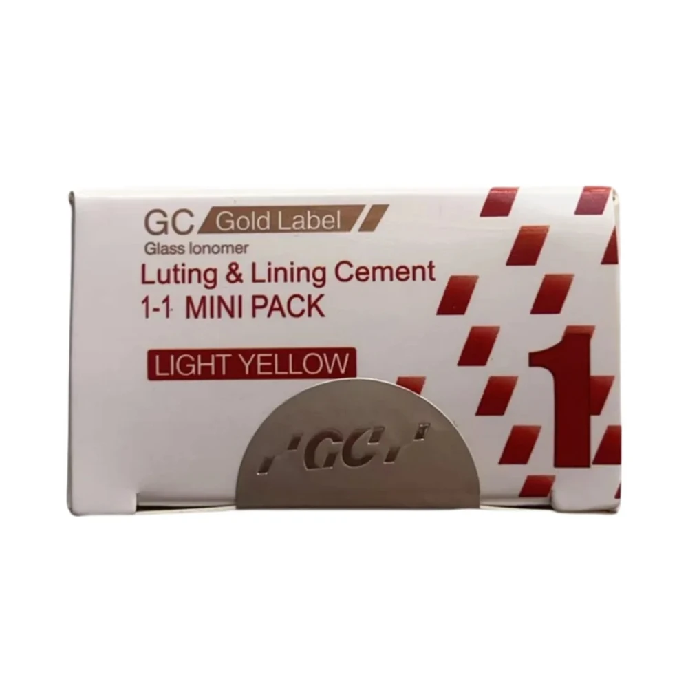 GC Fuji 1 большая упаковка золотая этикетка подкладка стекло иномер цементная