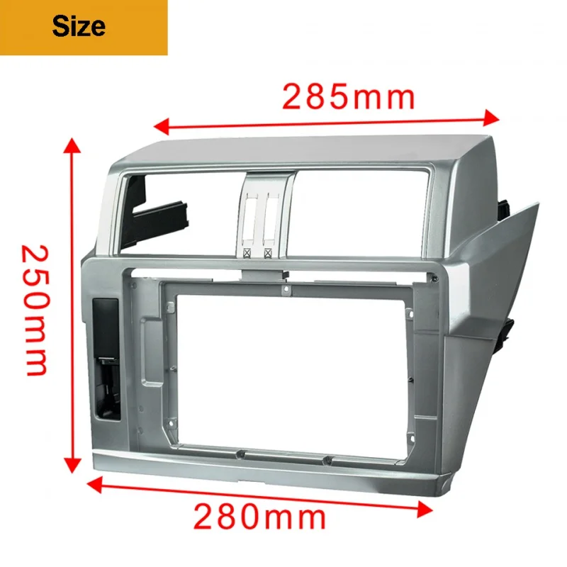 

2 Din android автомобильный радиоприемник, установка DVD GPS Mp5, пластиковая облицовка, рамка для Toyota Prado 2014 ~ 2017, автомобильная панель, комплект крепления для приборной панели