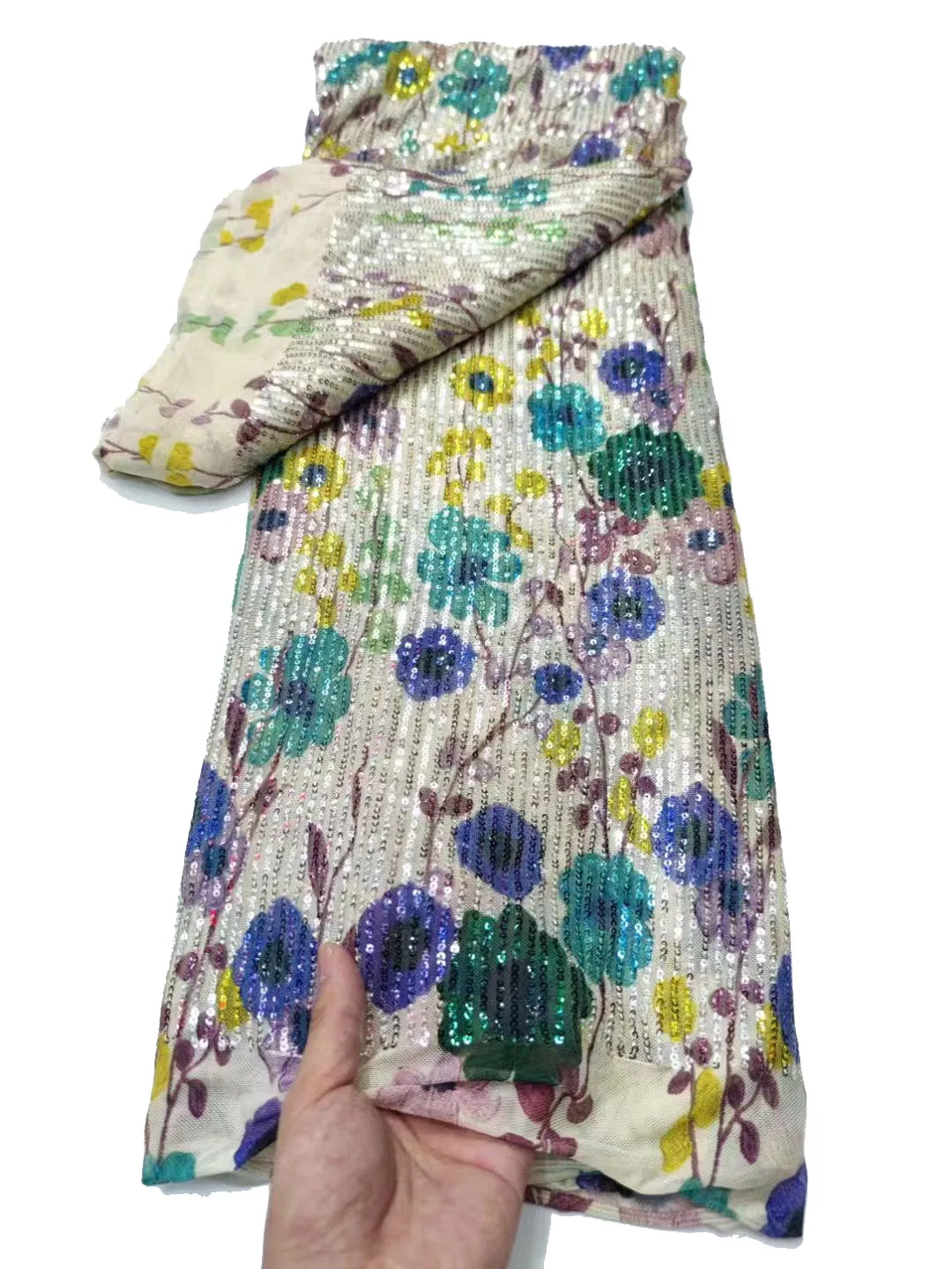 

2023 модная эластичная сетчатая нижняя часть + изысканная вышивка из бисера, кружево с блестками в африканском стиле, большое количество стоковых принадлежностей