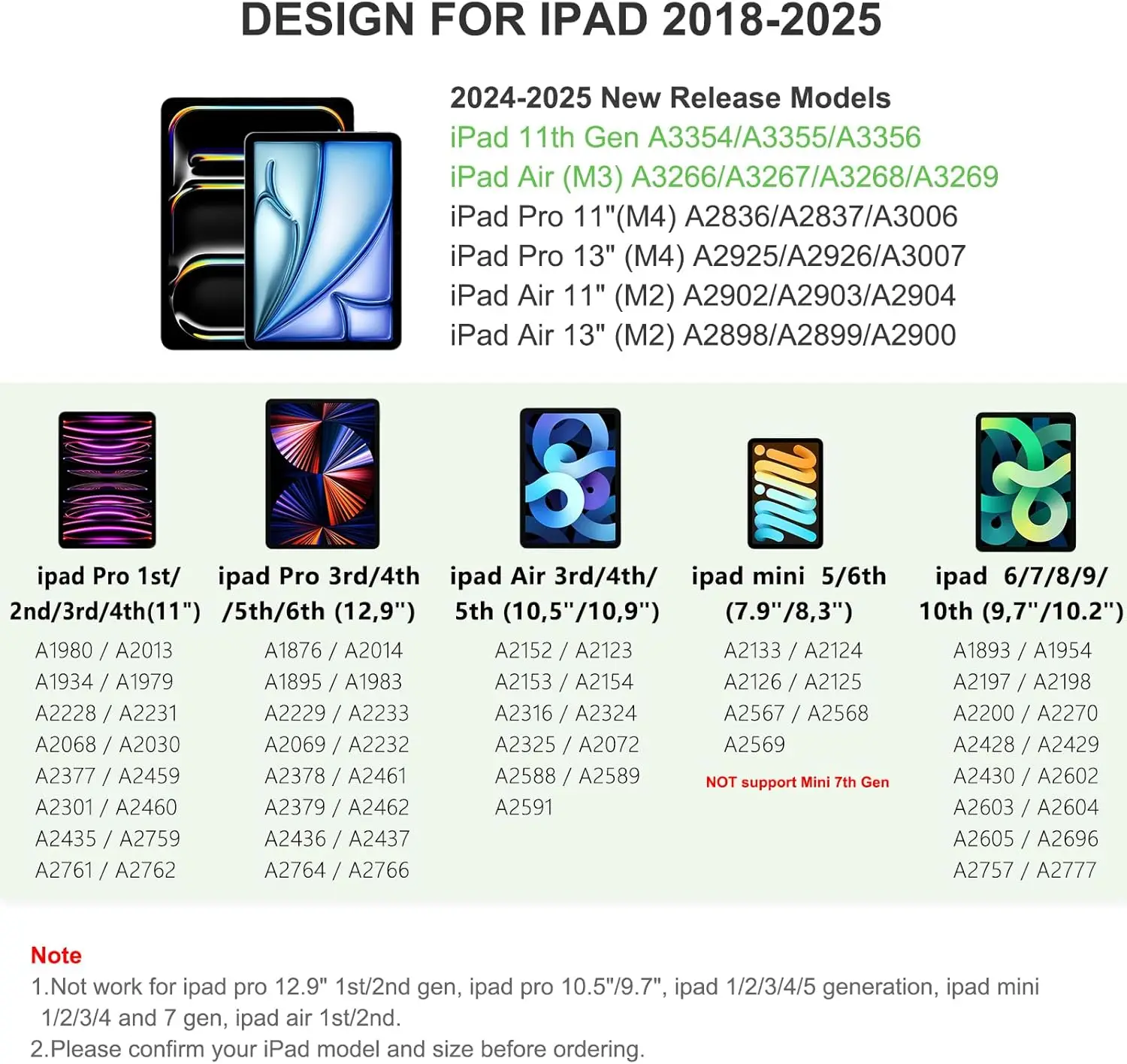 Стилус для iPad Pencil 11-го поколения A16, с функцией распознавания ладони и чувствительностью к наклону, совместим с iPad 6-10-го поколений (2018-2025) (art.: 3920dbfb17c22) - 3920dbfb17c22