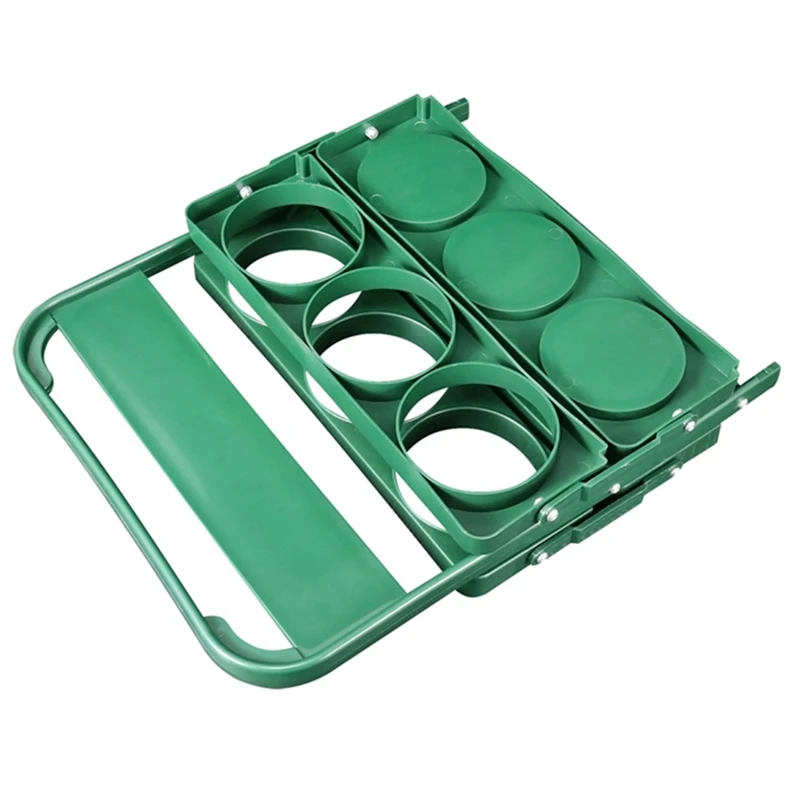 

New 2X 6 Holes Foldable Bottle Carrier, Portable BBQ Party Beer Jar Holders, Basket For Kitchen Storage And Organisation