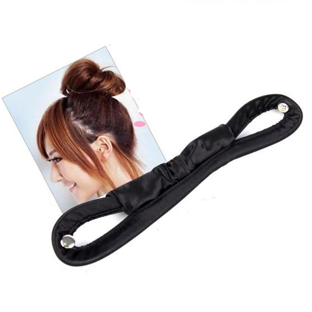 

1pc Magic Hair Roller Soft Cloth Hair Twister Black Hair Braider Twist Maker DIY Hair Styling Tool Hair Care Accessories