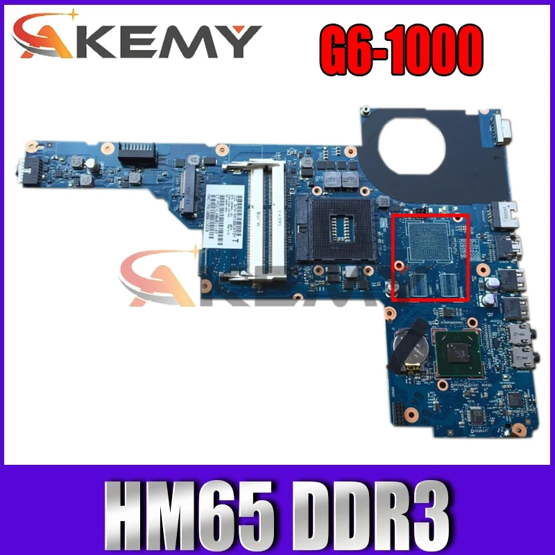 

Original MB For HP Pavilion G6 G6-1000 Laptop Motherboard 657459-001 6050A2454801 HM65 DDR3 MainBoard 100% Tested Fast Ship
