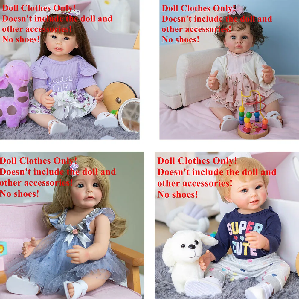 Multi-style Doll Clothes fit for 22 inch 55cm Reborn Baby Fu