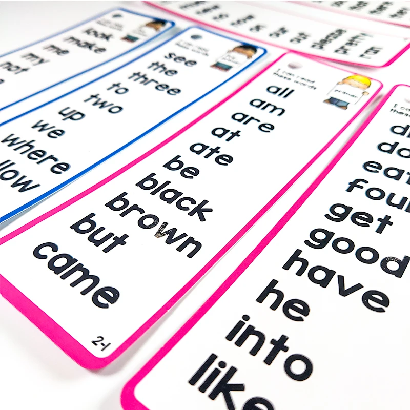 Набор из 25 шт. 220 карт Dolch Sight Words Lists перезаписываемые детские обучающие пособия