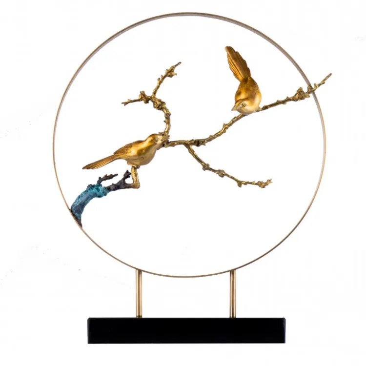 

chinese style crafts brass bird gold color other home decor