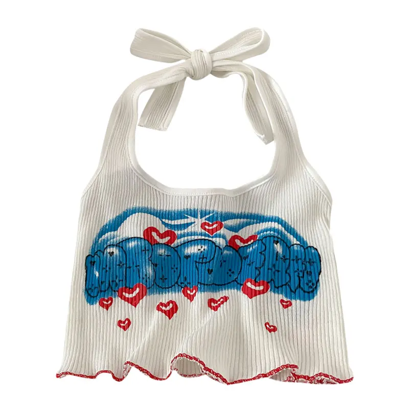 Лидер продаж жилет с лямкой через шею для девочек привлекательные милые женские