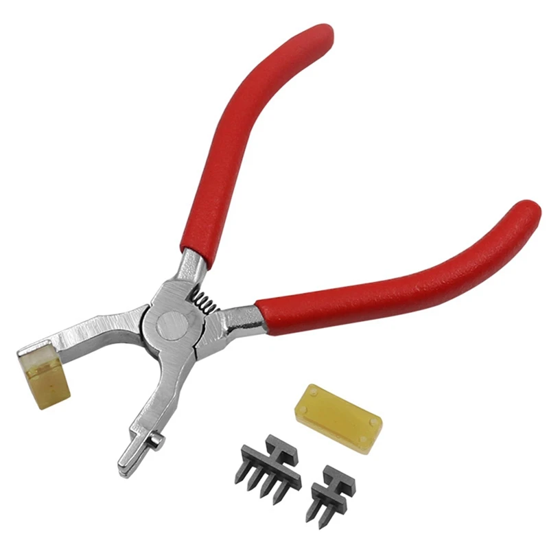 

1Set 4Mm Punching And Hole Pressing Pliers Set 2/4 Tooth Leather Leather Pliers Hand-Held Mute Pliers Belt Punching Pliers