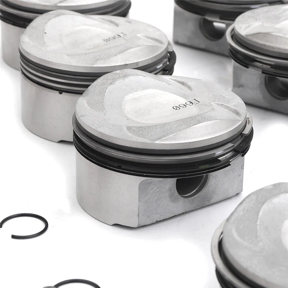 8pcs Pistons And Rings Set Φ84.5mm STD Φ20mm 079107065DC 07910065AD for VW Touareg AUDI S5 A6 A8 Q7 4.2L FSI BVJ CAU V8 DOHC 40V