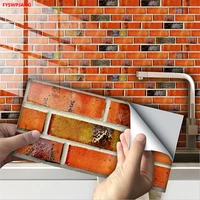 24pcs tile sticker kitchen wall waterproof and oil proof self adhesive wallpaper 3d retro art pattern removable bathroom decals