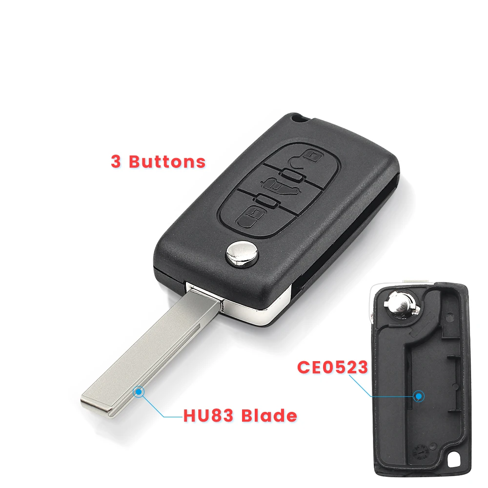 KEYYOU для Peugeot Partner 206 207 208 для Citroen C2 C3 C4 Xsara Picasso Berlingo для Fiat Scudo Flip Key Shell 3BNT доставка