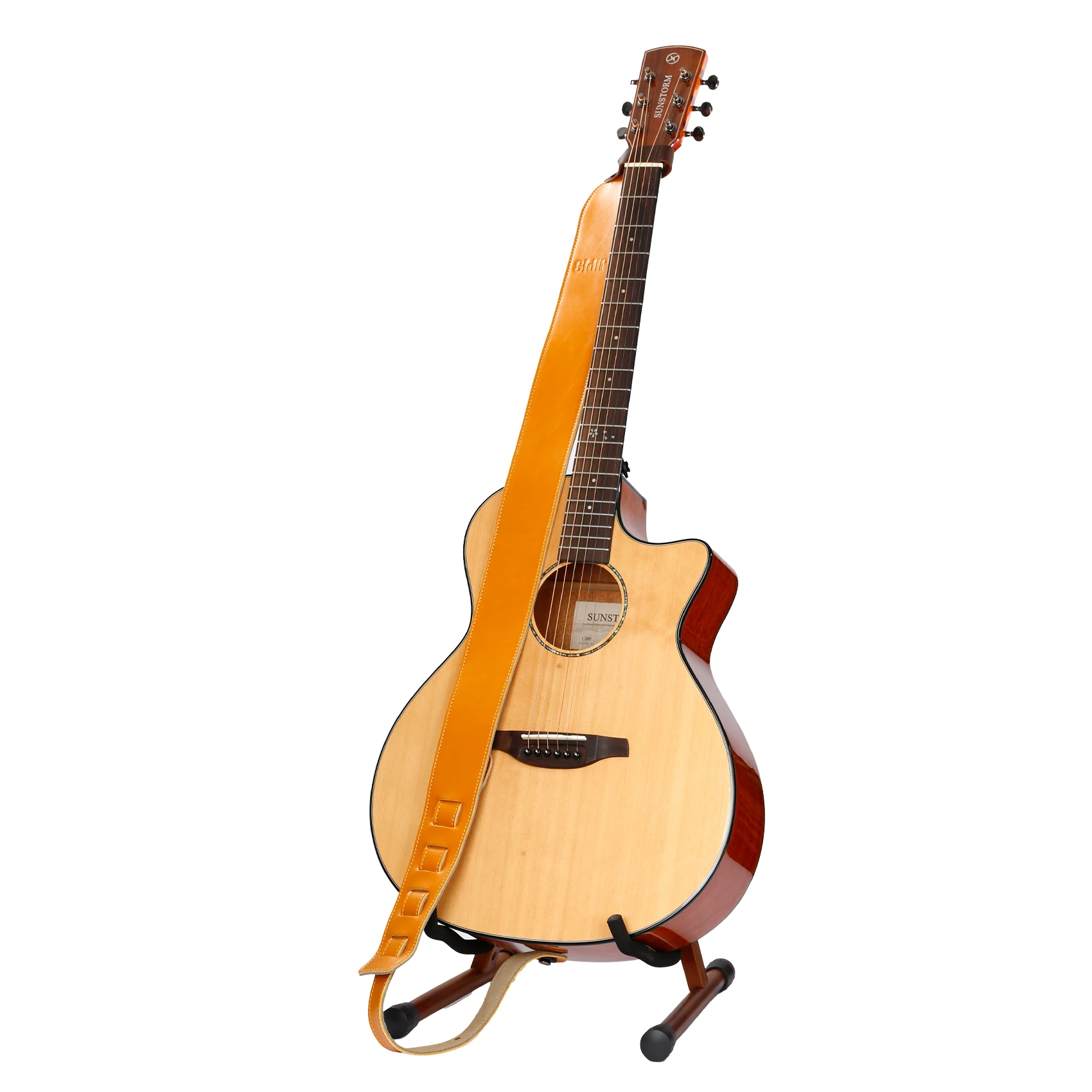 Ремешок для гитары из натуральной кожи мягкий прочный ремешок воловьей