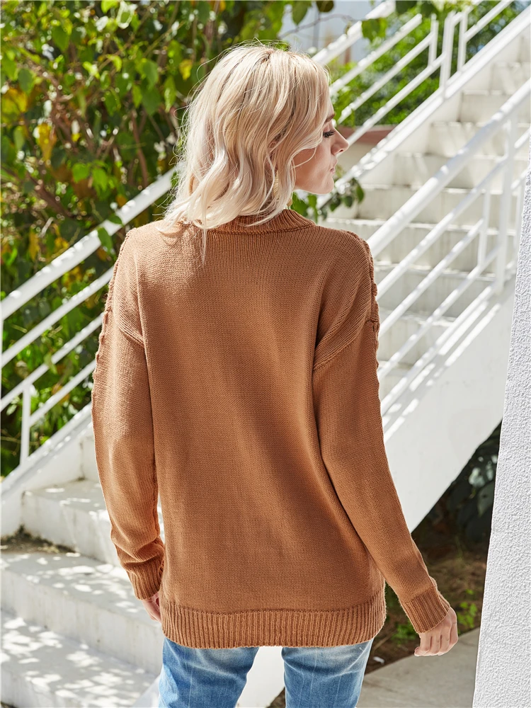 Новое поступление женские свитера осенне-зимние повседневные пуловеры с круглым