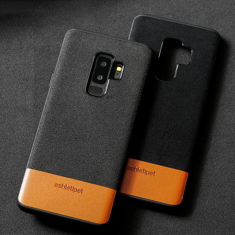 

Чехол для телефона Samsung Galaxy S21, S10, S10e, S9, S8, S7, Note 8, 9, 10, 20 Ultra, A50, A51, A71, A8 Plus, замшевый прошитый чехол из вощеной кожи