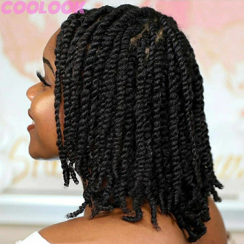 Парик Синтетический Плетеный на спирали 12 дюймов термостойкий